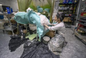 Person molding sculpture