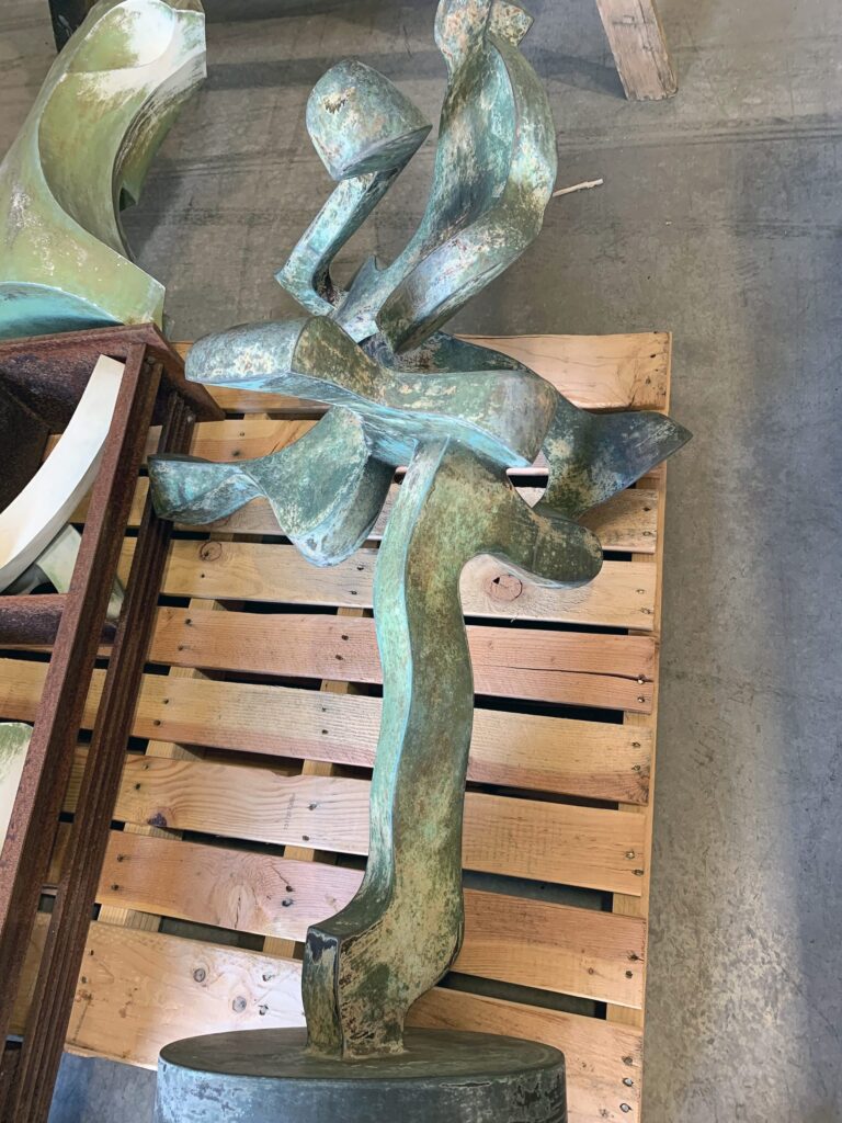 Ford Bill Barret bronze sculpture distressed